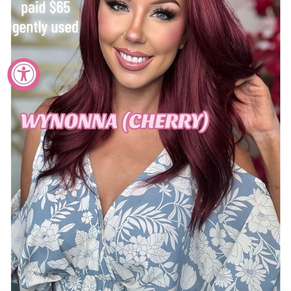 Wynonna Cherry Hair Wig Chelsey Smith